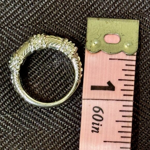 Judith Ripka Sterling .925 Stunning Ring Size 6 womens New - Picture 8 of 10